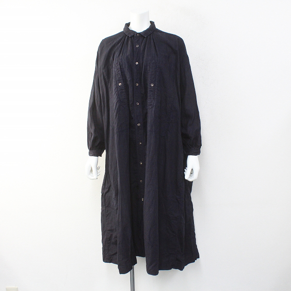 2019AW nest Robe ネストローブ インディゴ染 高密度リネン天然染めスモックワンピース « ナチュラルブランド宅配買取専門店 ナチュラーレ