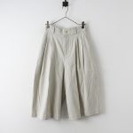 ：2019SS MARGARET HOWELL マーガレットハウエル YARN DYE HEAVY COTTON TWILL キュロットパンツ