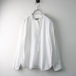 ：2020SS MARGARET HOWELL マーガレットハウエル コットン SOFT COTTON TWILL カラーレス シャツ