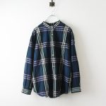 ：2018SS maillot マイヨ MAS-17206 Big Check Stand Shirt ビッグチェックスタンドシャツ