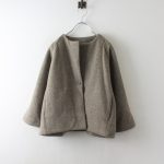 ：2017AW evam eva エヴァムエヴァ プレスウール ショートコート