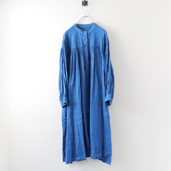 2020SS nest Robe ネストローブ リネンフリルギャザーヨークワンピース  