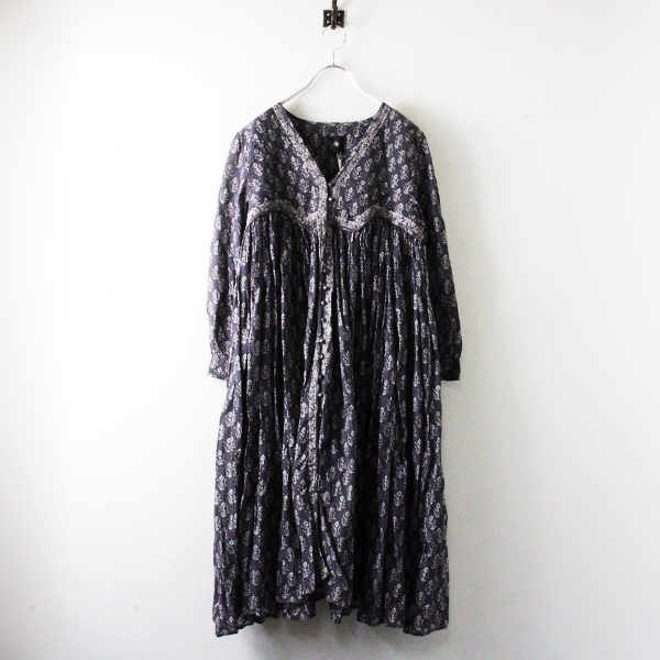 2021AW maison de soil メゾンドソイル Rajasthan Tuck Gathered Dress 