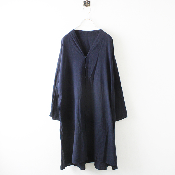 驚きの破格値，大得価 ババグーリ 葉っぱ模様がかわいい オーバーサイズ リネン ショップ コート M グリーン サマーコート Babaghuri ヨーガンレールJurgen Lehl 