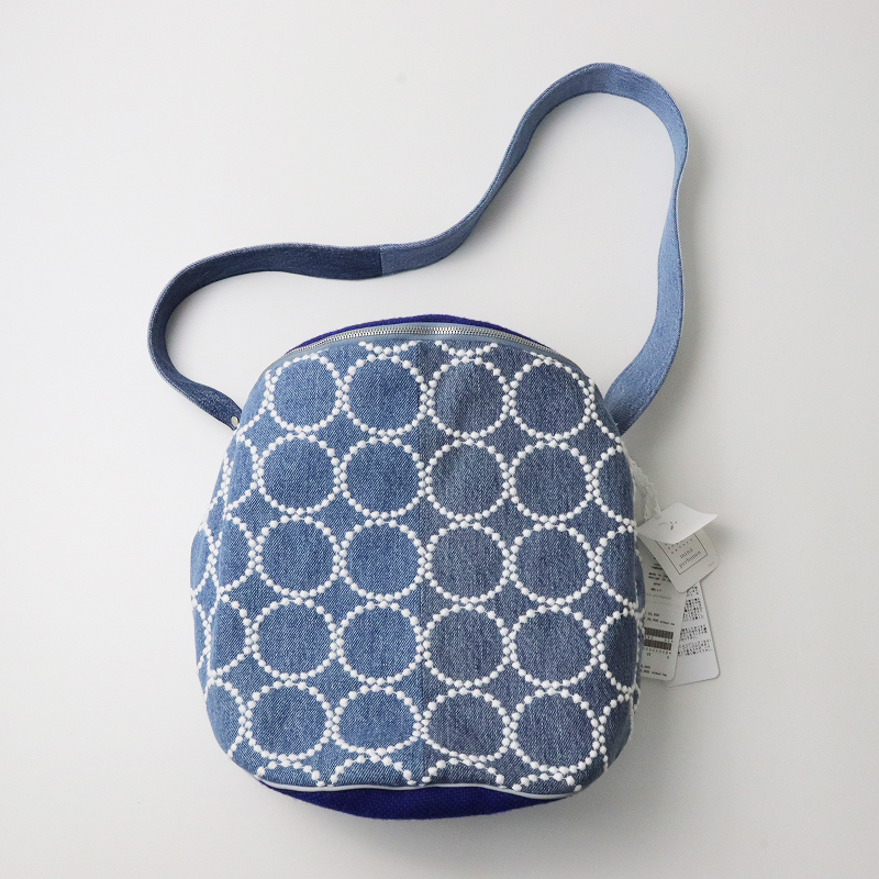 □ミナペルホネン mina perhonen *stellaバッグ*かばん麻刺繍0422  