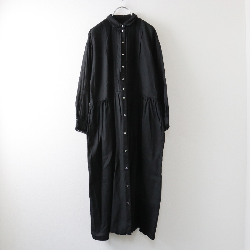 2023SS ネストローブ nest Robe UpcycleLino × レース 襟付き