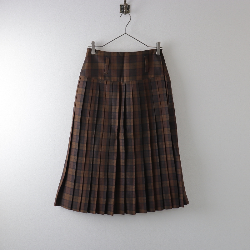 2022AW マーガレットハウエル MARGARET HOWELL CHECK WOOL LINEN BLEND 