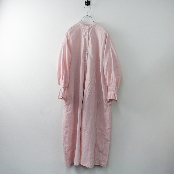 2023SS nest Robe ネストローブ 【UpcycleLino】天然染め ラッフル袖  
