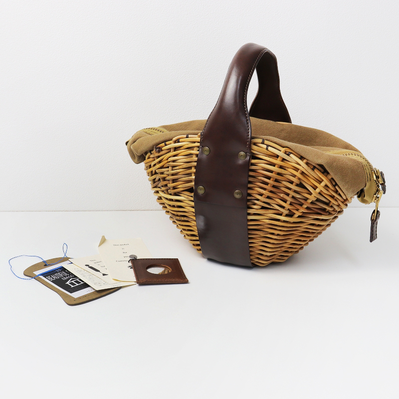 ebagos エバゴス kodomo ebagos ファスナー付バスケット 1本手 オイル  