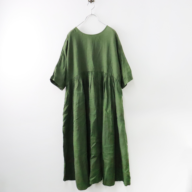 2022SS ネストローブ nest Robe リネン ボリュームギャザーワンピース 