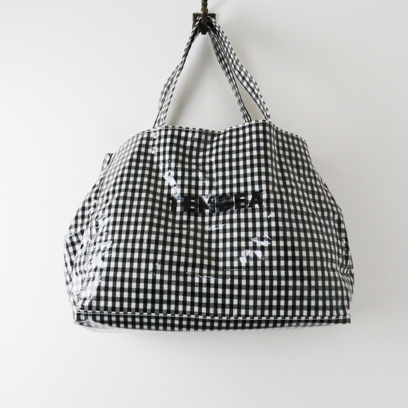 テンベア TEMBEA ギンガムチェックペーパートートバッグ « ナチュラル  