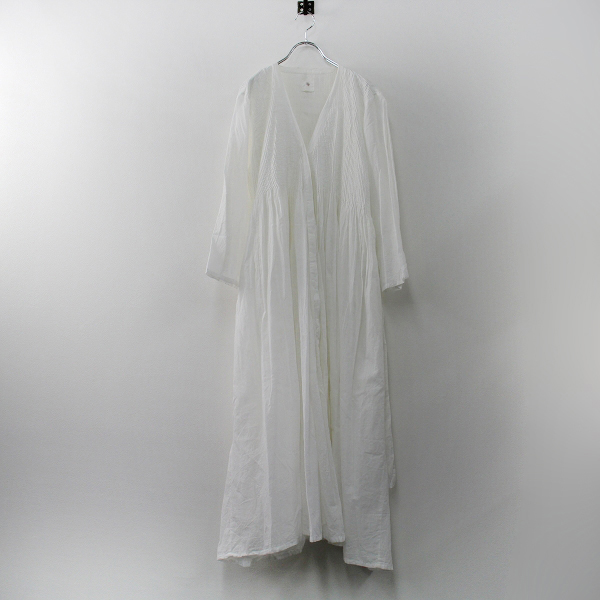 maison de soil メゾンドソイル カディコットン ピンタック フレア  