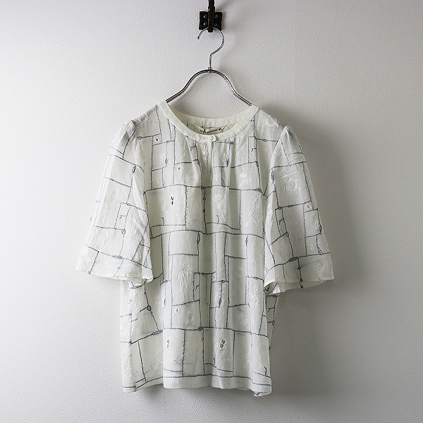 mina perhonen ミナペルホネン garden patchwork 総柄 刺繍 コットン 