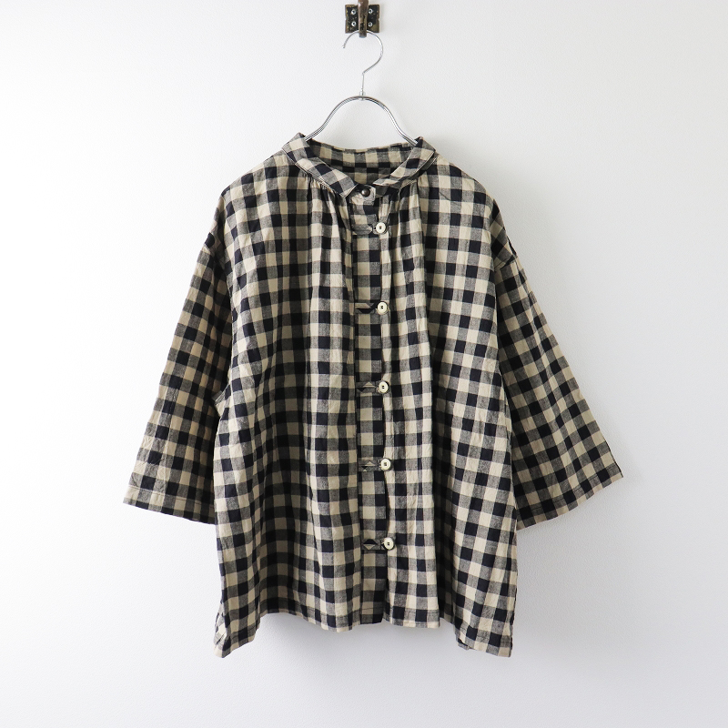 ネストローブ nest Robe 2023 コットンリネンワッシャーギンガム 
