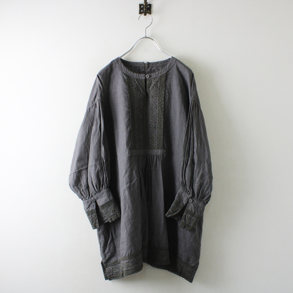 LOOK掲載品 2022AW nest Robe ネストローブ エンブロイダリーリネン 