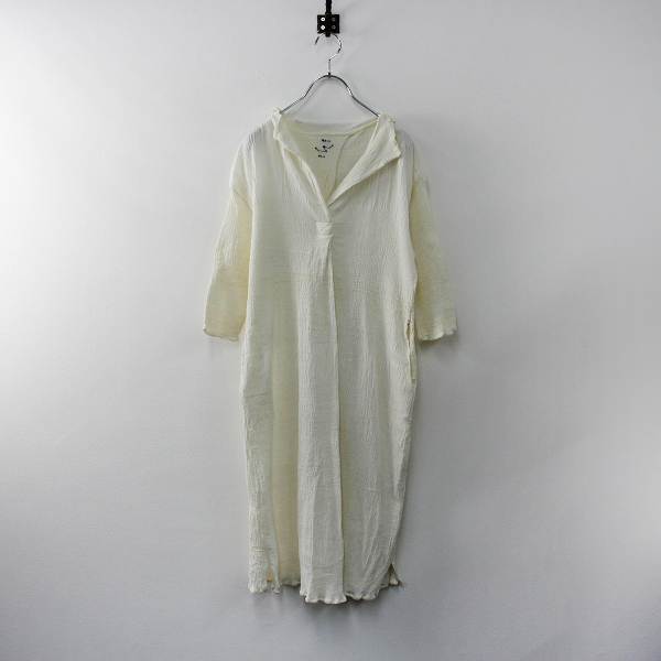 maku textiles マクテキスタイルズ Noor クレープ手織りロングドレス 