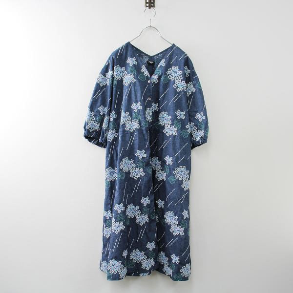 marble SUD マーブルシュッド EMB ガクアジサイ 刺繍 ブラウジング 