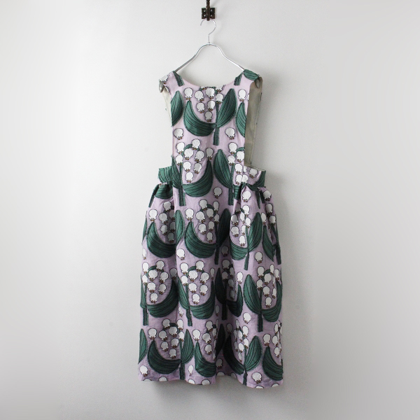 peu pres プープレ すずらん ジャガード エプロンワンピース  