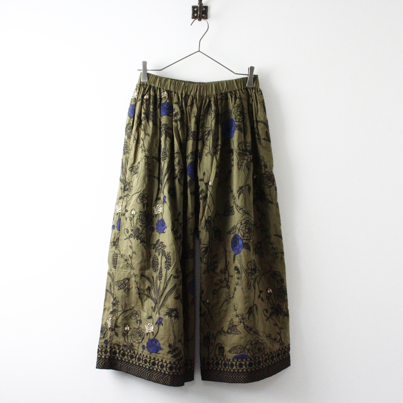 マーブルシュッド marble SUD 2022SS Field 刺繍 EMB ハカマパンツ  