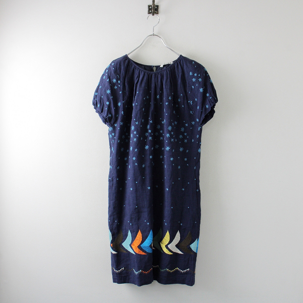 京都店周年記念 mina perhonen ミナペルホネン hoshihana × bird 刺繍 