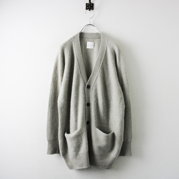 TOUJOURS トゥジュー カシミヤ セーブル Vネックニットカーディガン  