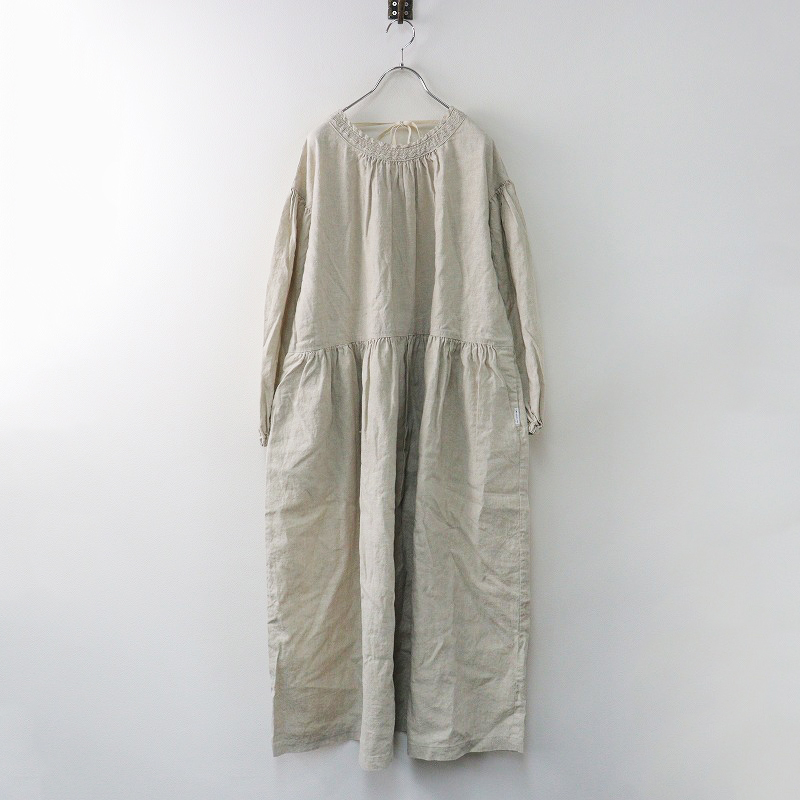 nest Robe 吉備リネンタイネックレース付ブラウス 組ま