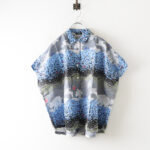 マーブルシュッド marble SUD kirieプリント フレンチスリーブワイドシャツ