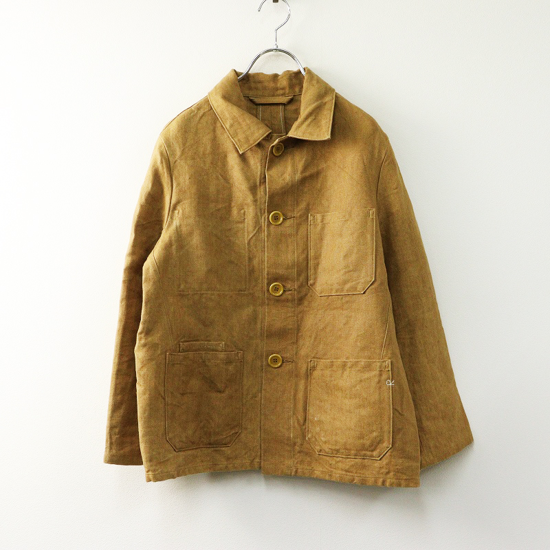 【美品／リネン100%✨️】45R リネンダックの908カバーオール 麻 45Rリネンダックの908コート: WOMEN｜45R