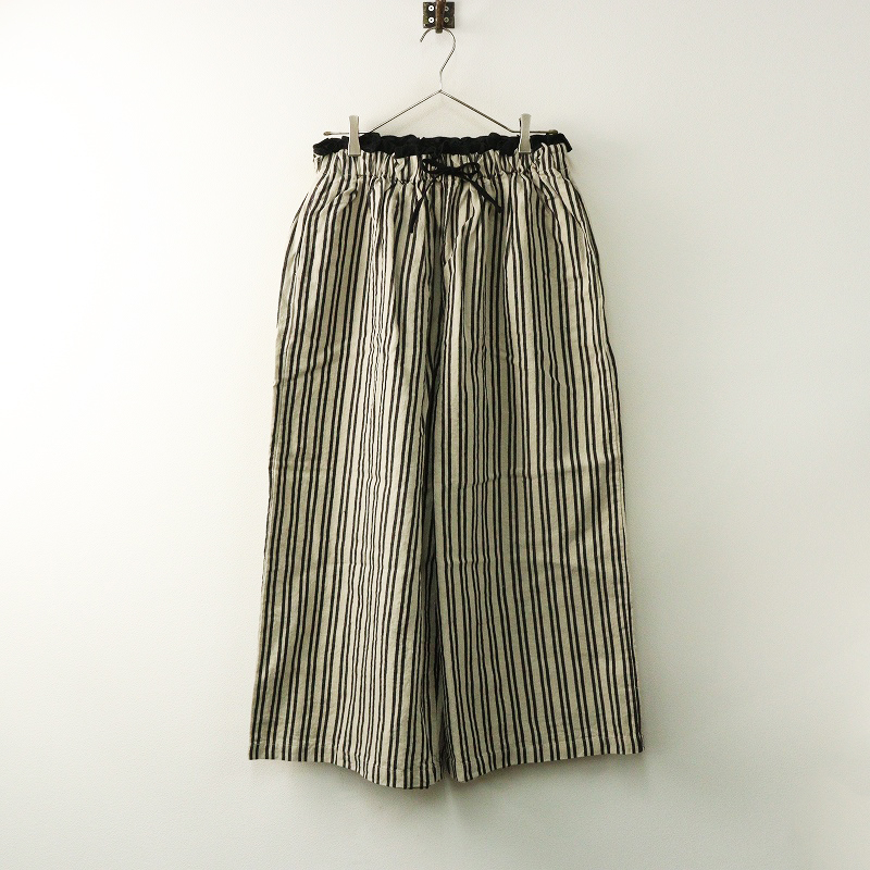 ネストローブ nest Robe リネンストライプワイドパンツ « ナチュラル
