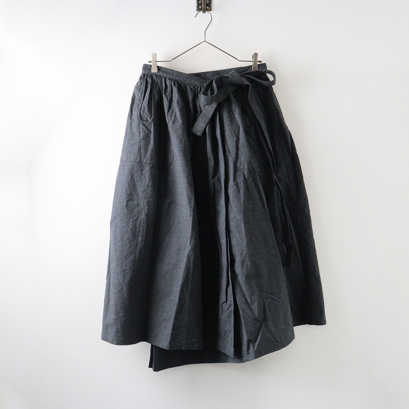 ウティ OUTIL JUPE ISSOIRE ボリューム コットンラップスカート