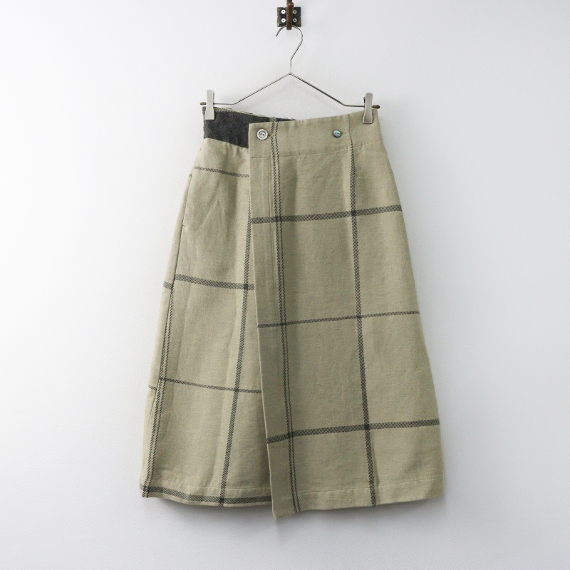パラスパレス PAL'LAS PALACE 格子柄ジャガード 巻きスカート